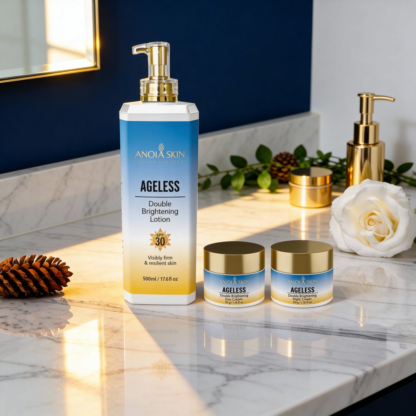 Ageless Double Brightening Anti-aging Set